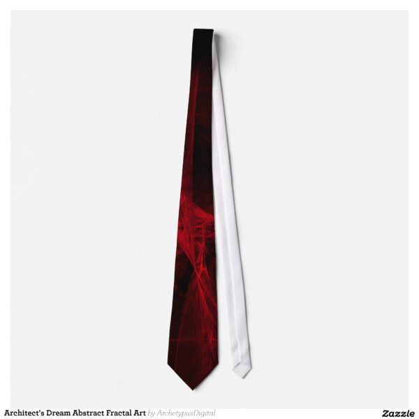 Architect's Dream Abstract Fractal Art Neck Tie