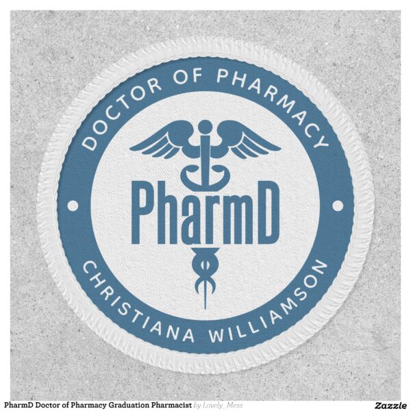 PharmD Doctor of Pharmacy Graduation Pharmacist Patch
