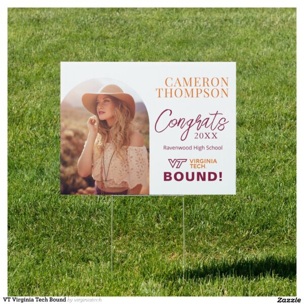 VT Virginia Tech Bound Sign