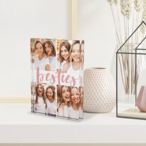 Besties Best Friends Custom Collage Photo Block