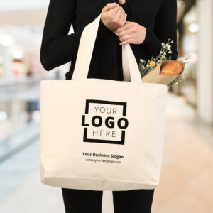 Custom Company Logo Branded Promotional Large Tote Bag