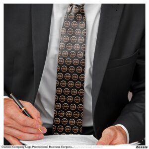 Custom Company Logo Promotional Business Corporate Neck Tie