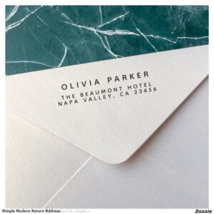 Simple Modern Return Address Self-inking Stamp