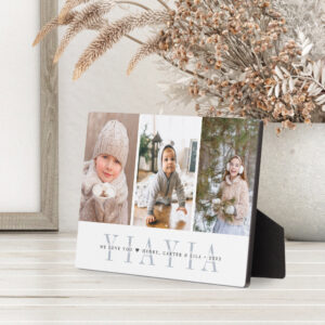 Yiayia Grandchildren Photo Collage Plaque
