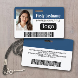 Custom Employee - Photo, Bar Code, Logo, Name Badge