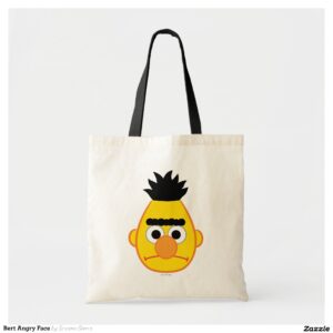 Bert Angry Face Tote Bag