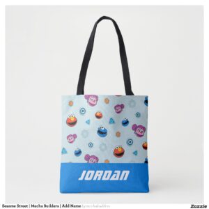 Sesame Street Mecha Builders Add Name Tote Bag