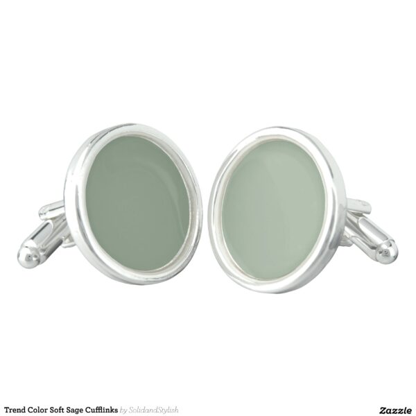 Trend Color Soft Sage Cufflinks