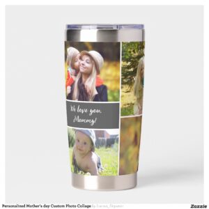 Personalized Mother's day Custom Photo Collage Insulated Tumbler